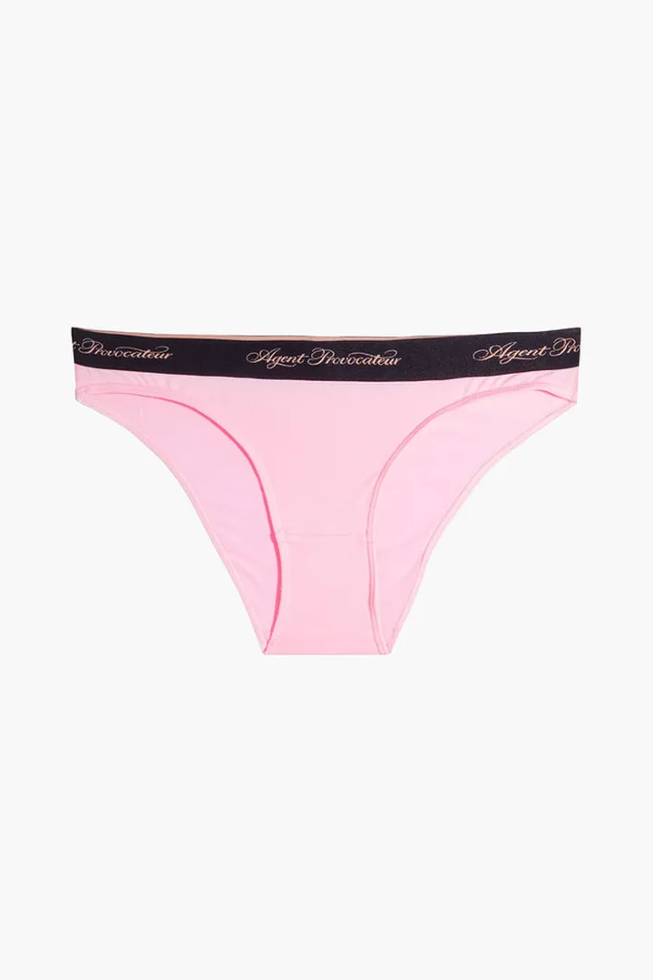 Clea jacquard-trimmed stretch-modal low-rise briefs
