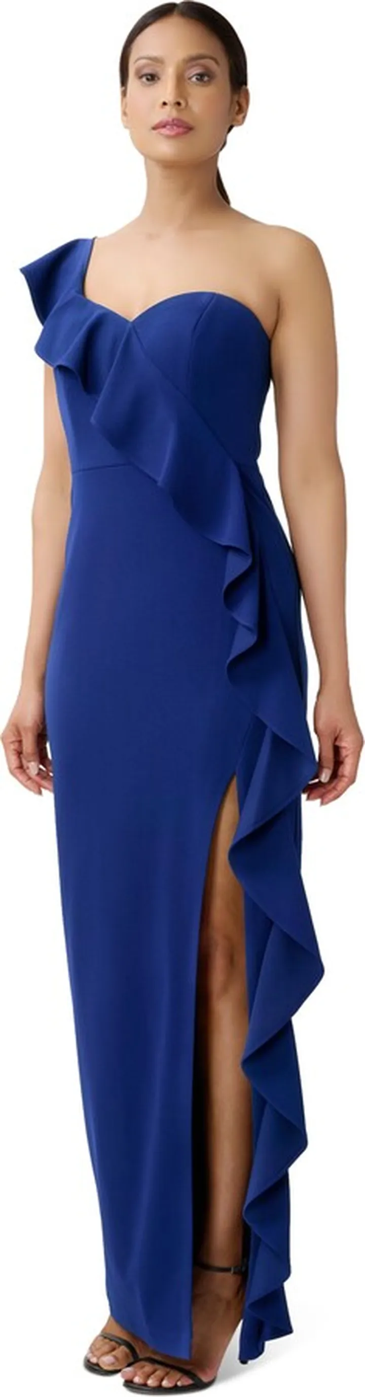 Flounce Knit Column Dress