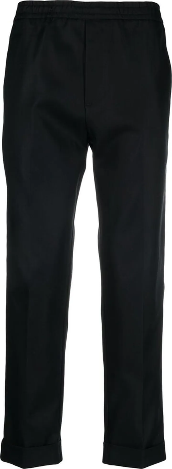 Turn-Up Straight-Leg Trousers