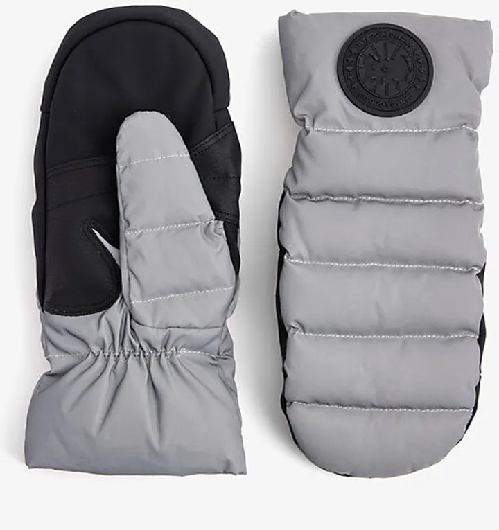 Womens Reflective-reflechissant Reflective-panel Shell-down Gloves