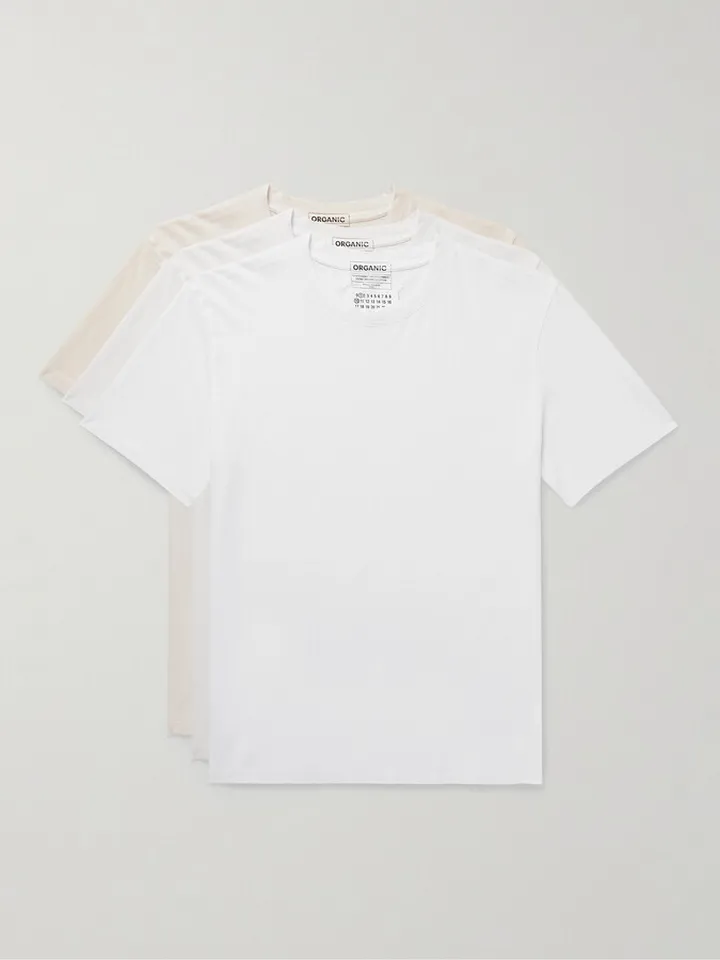 Three-Pack Organic Cotton-Jersey T-Shirt