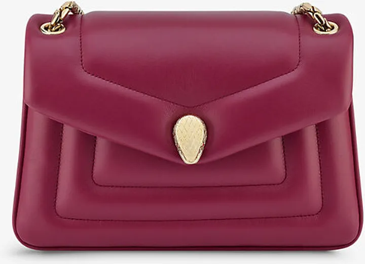 Womens Red Serpenti Reverse Leather Cross-body bag