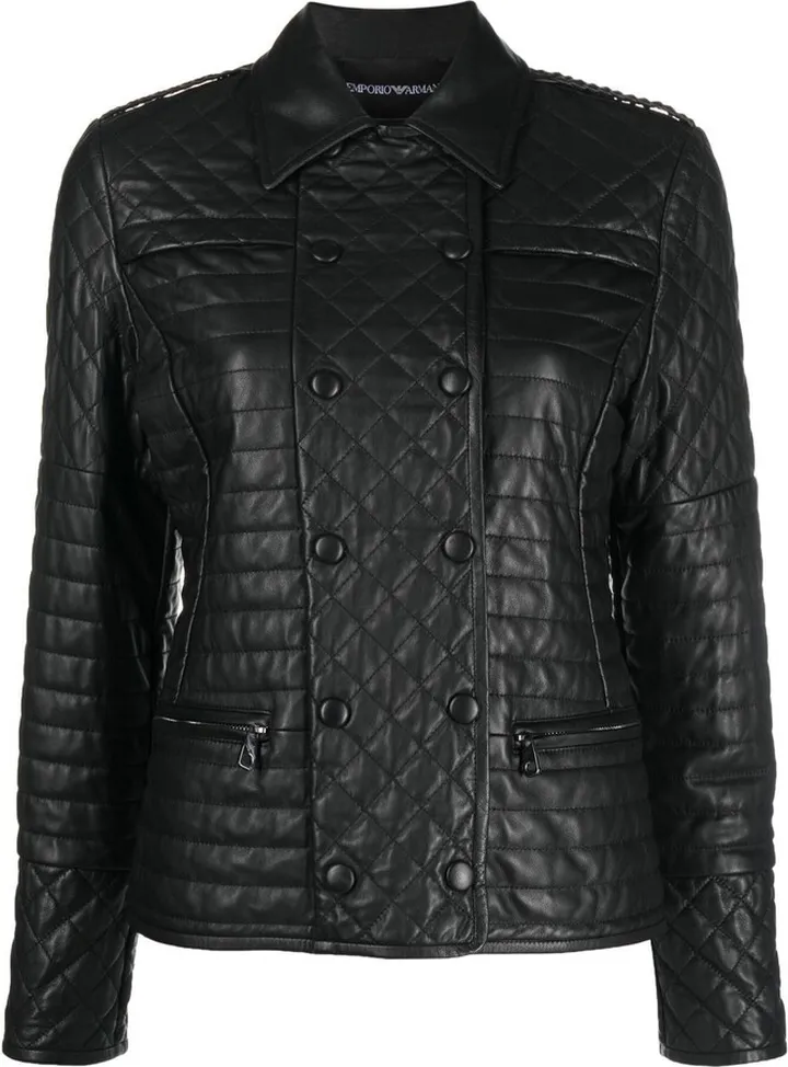 Quilted High-Neck Jacket