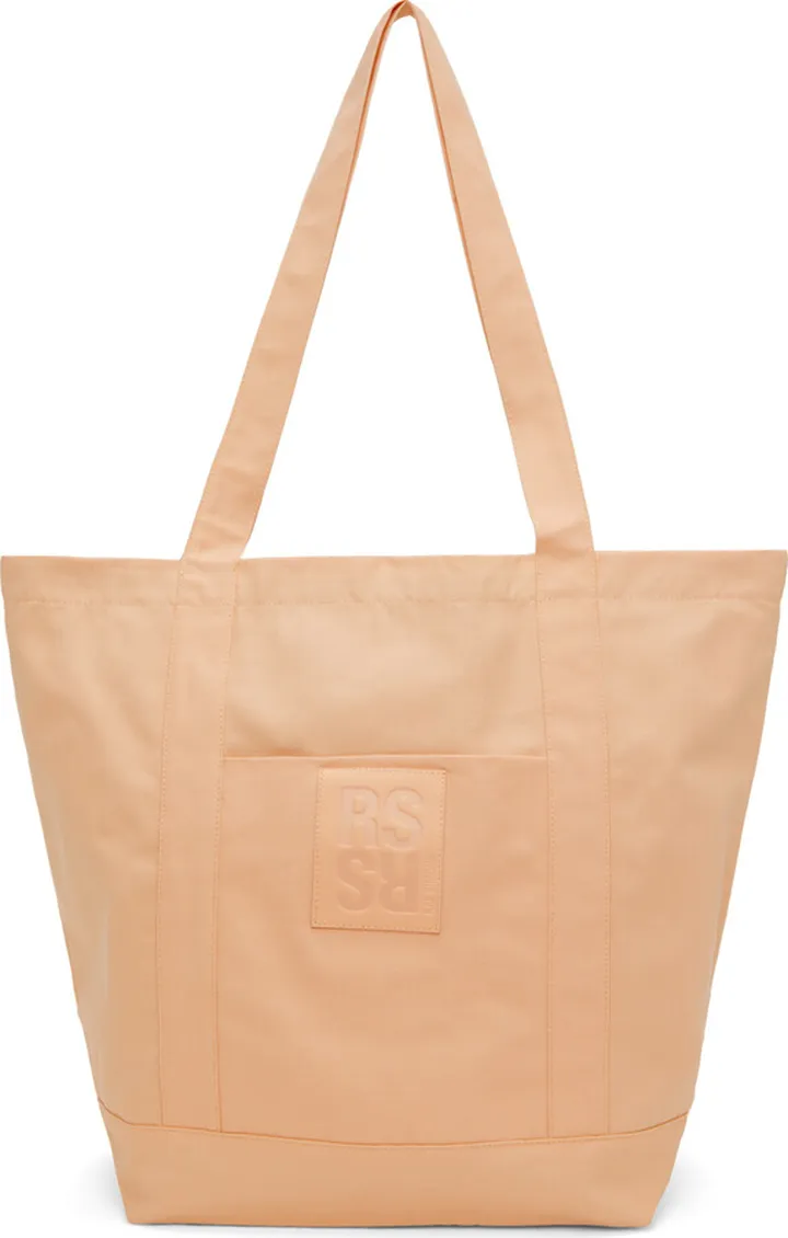 Raf Simons Orange Logo Patch Tote
