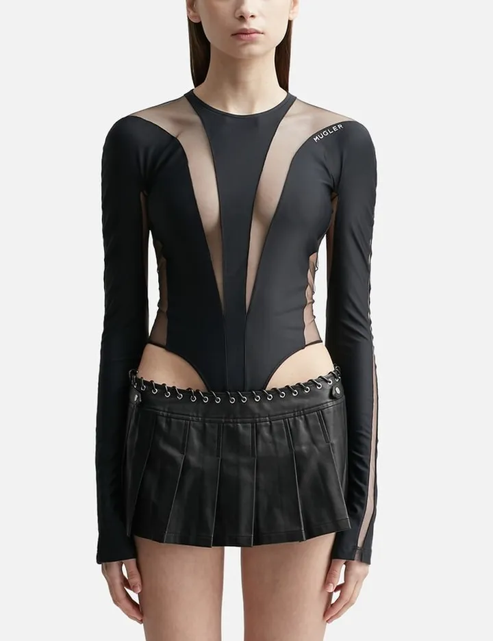 Illusion Neckline Bodysuit