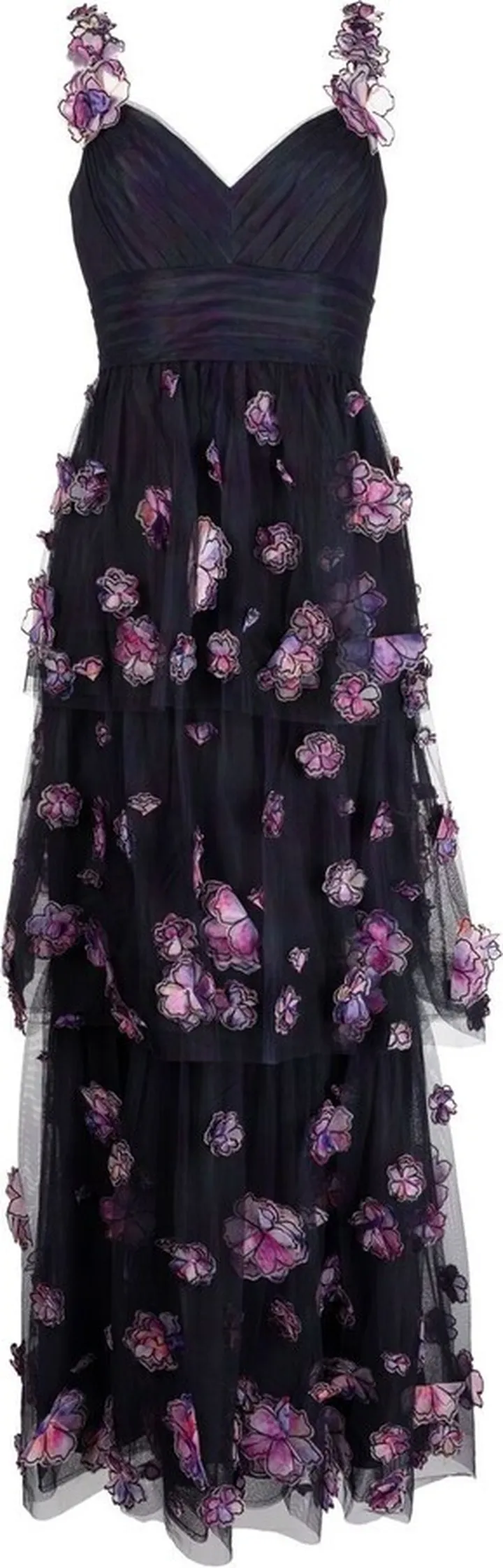 Ombré-Effect Tulle Gown