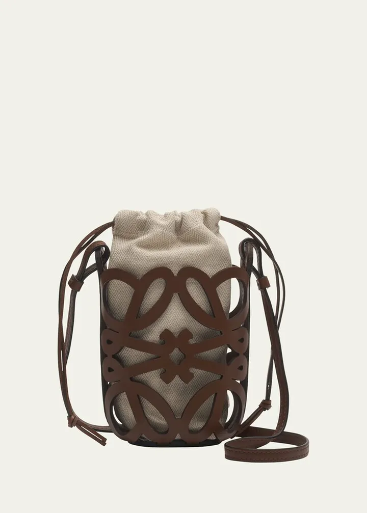 x Paula’s Ibiza Cutout Anagram Pocket Crossbody Bag