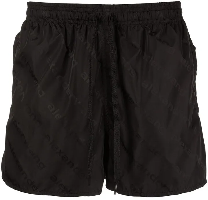 Logo-Print Drawstring Track Shorts