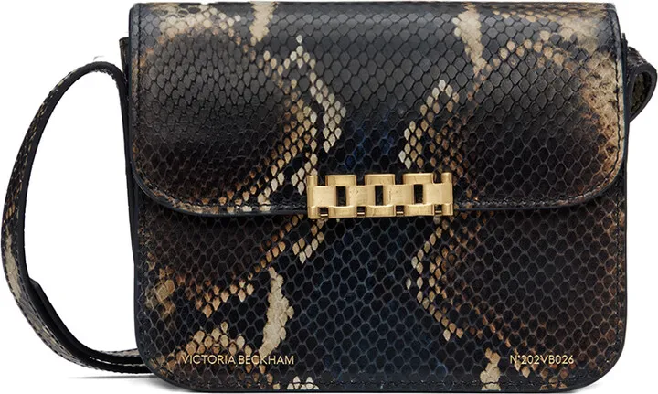 Victoria Beckham Navy & Brown Mini Eva Bag