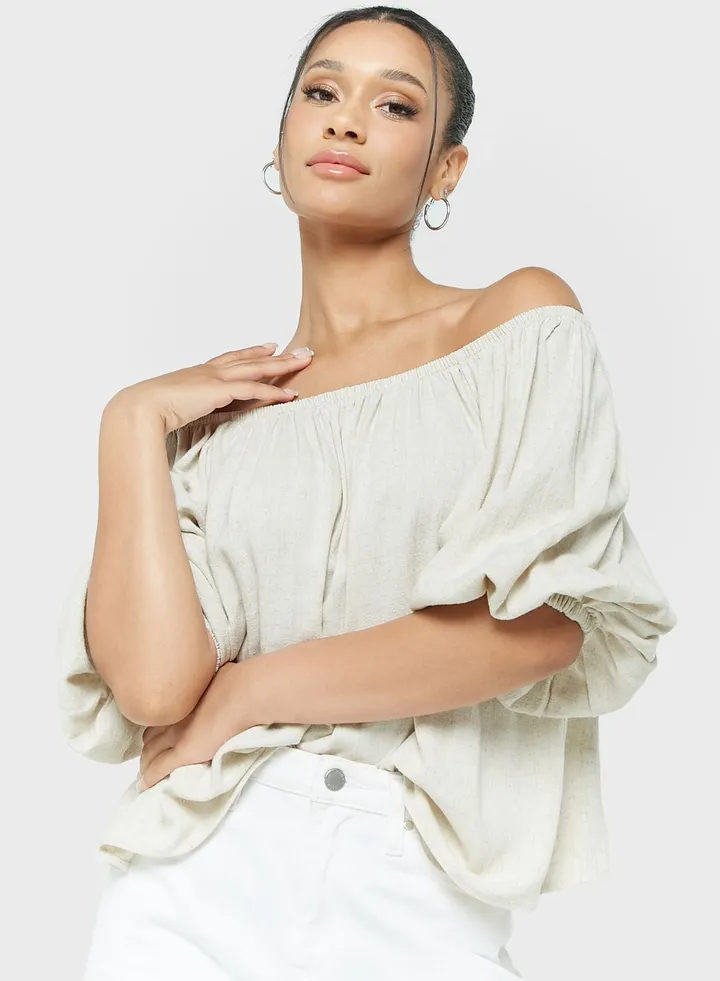 Bardot Knitted Top