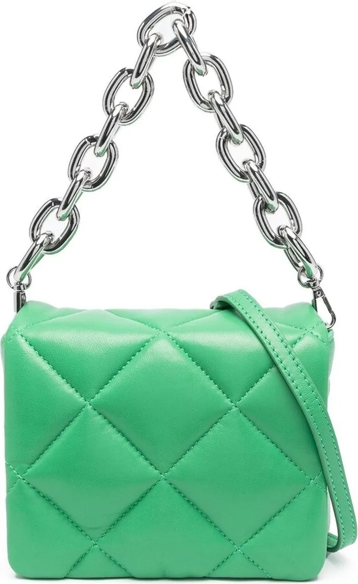 Quilted Chain-Detail Shoulder Bag
