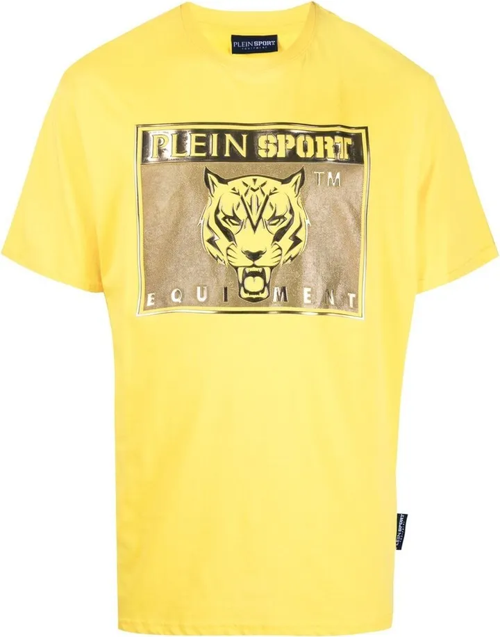 tiger-head logo-print T-shirt