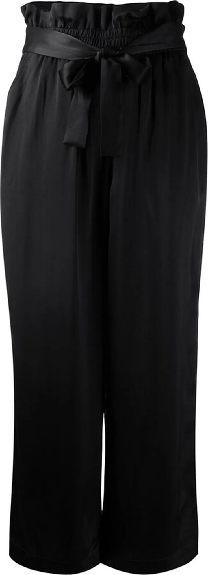 Satin Cropped Paperbag Pant