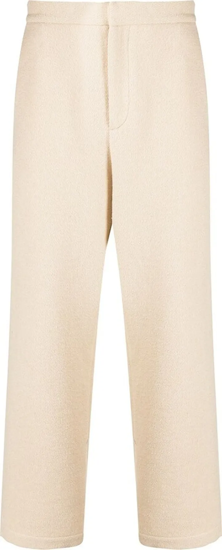 Straight-Leg Cropped Trousers