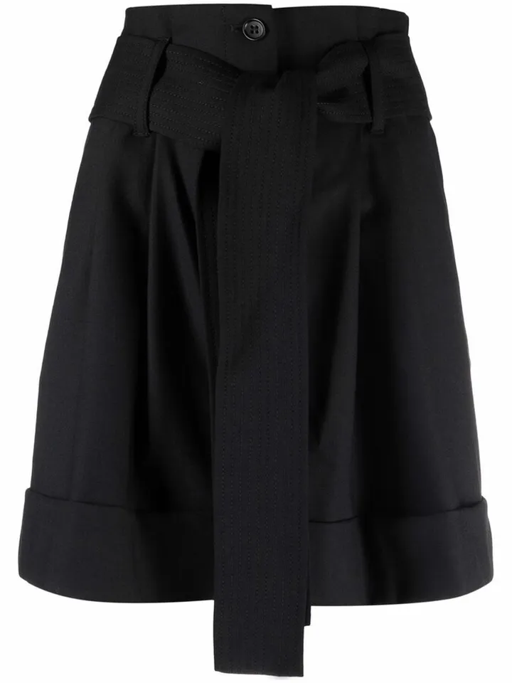 Belted High Rise Shorts