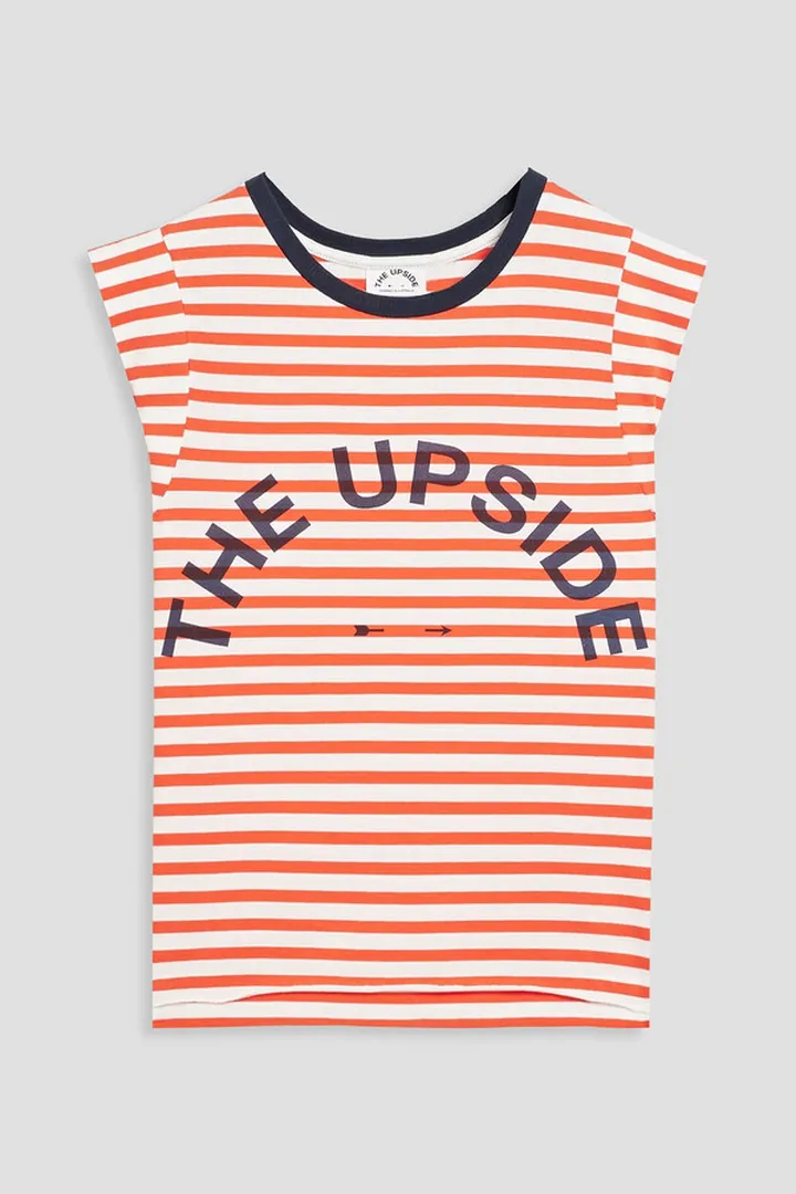 Rylee printed cotton-jersey tank