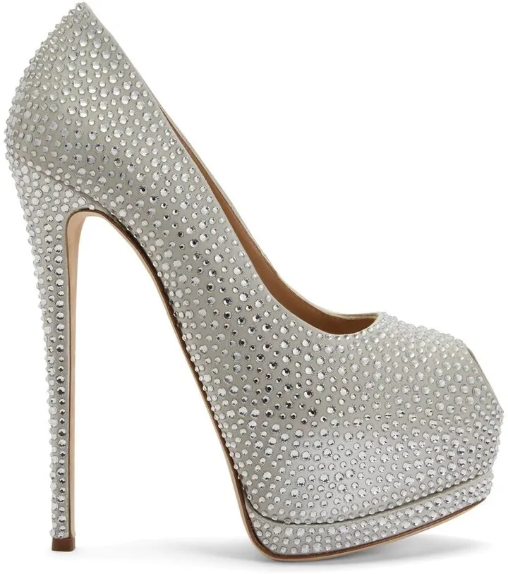 Sharon rhinestone-embellished pumps