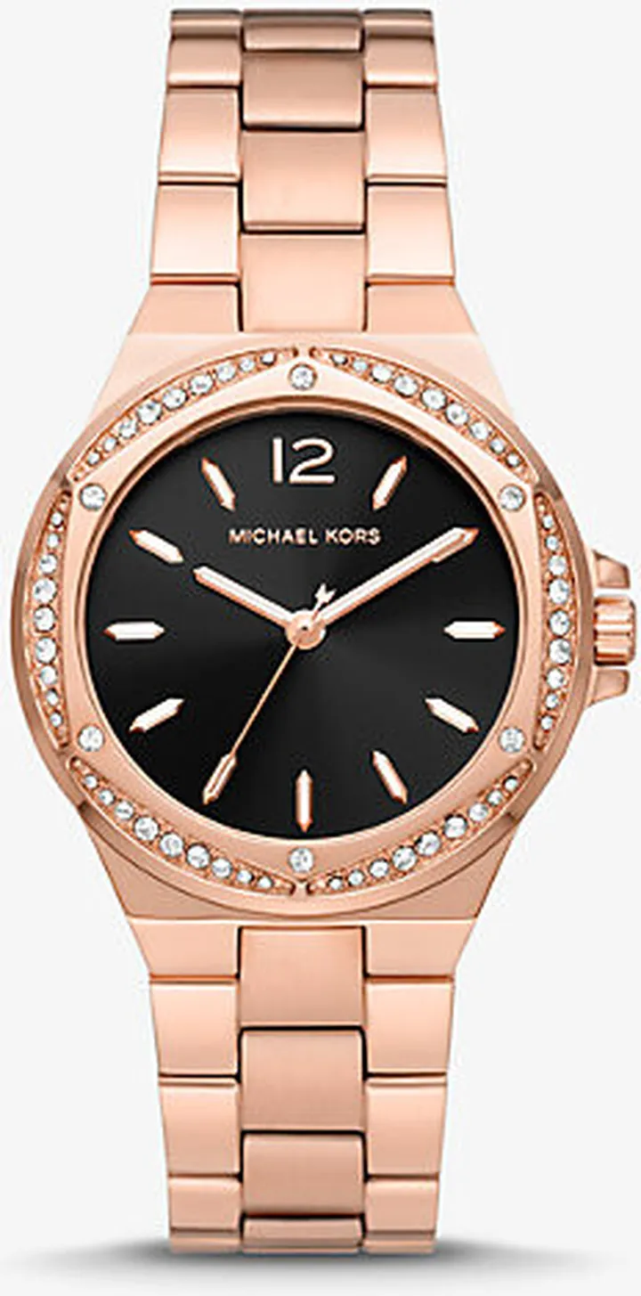 Lennox Pavé Rose Gold-Tone Watch