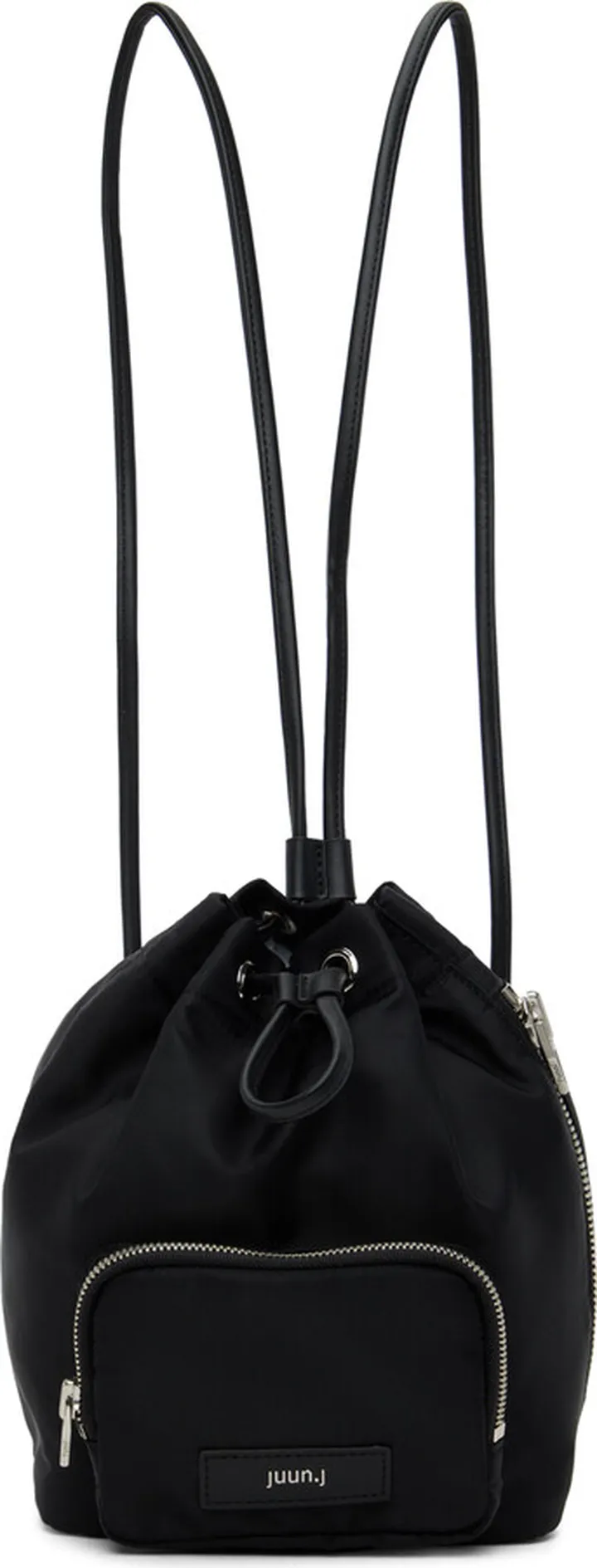 Juun.J Black Mini Bucket Bag