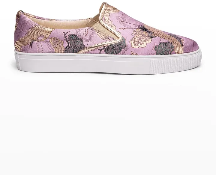 Crane Brocade Slip-On Sneakers