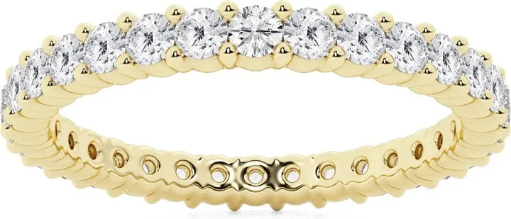Yellow Gold Lab Created Diamond Ring - 1.00 ctw