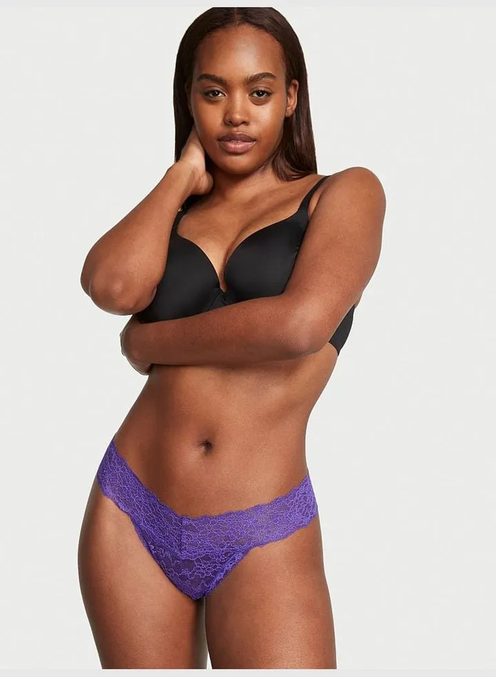 Posey Lace Lace-Up Thong Panty