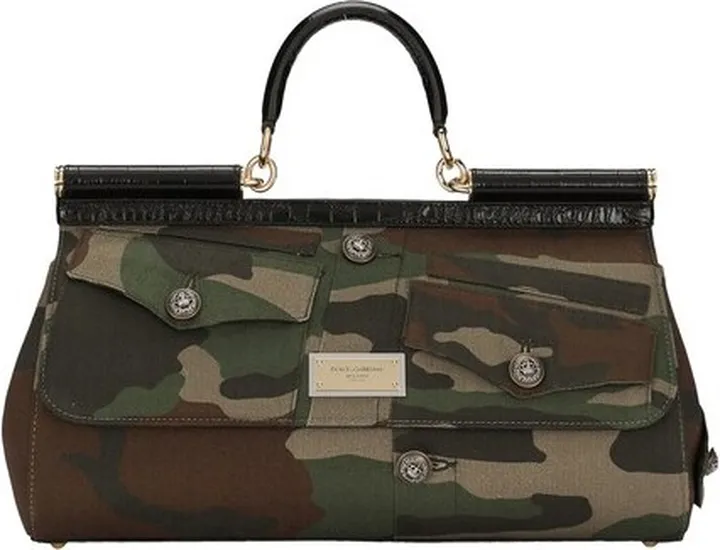 Camouflage patchwork Sicily bag