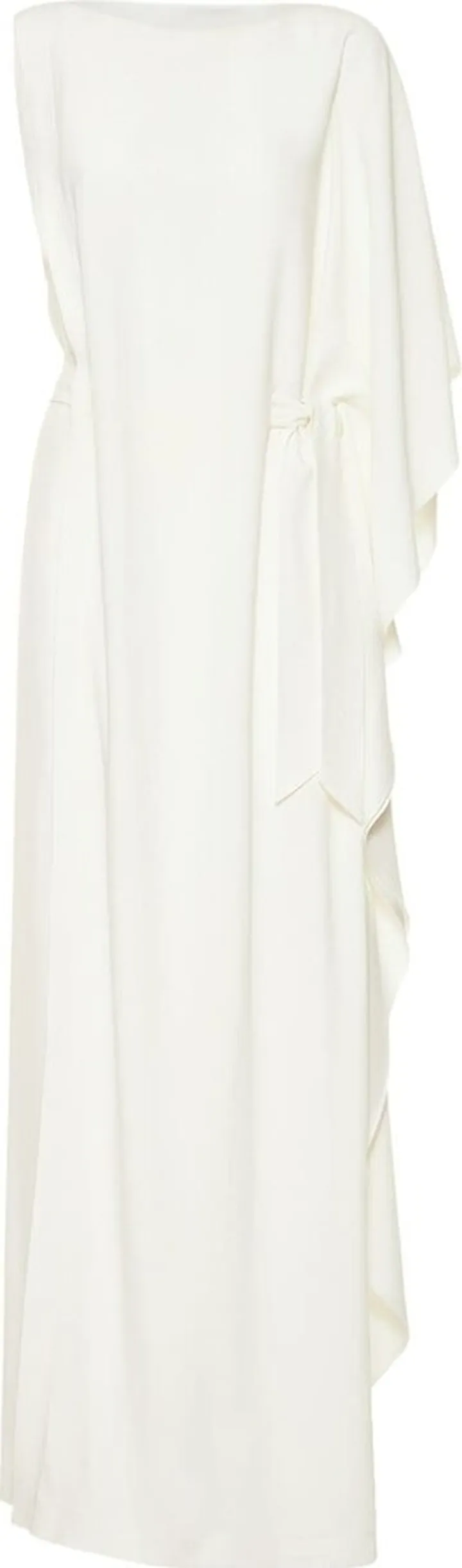 Enver satin belted long dress