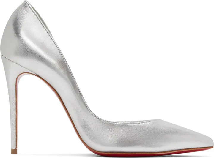 Christian Louboutin Silver Iriza 100 Heels