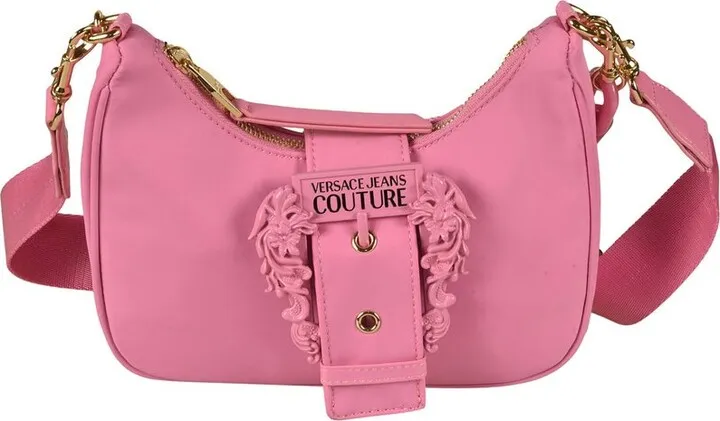 Versace Jeans Couture Baroque Buckle Chain-Linked Shoulder Bag