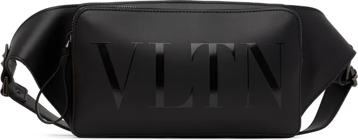 Valentino Garavani Black 'VLTN' Belt Bag