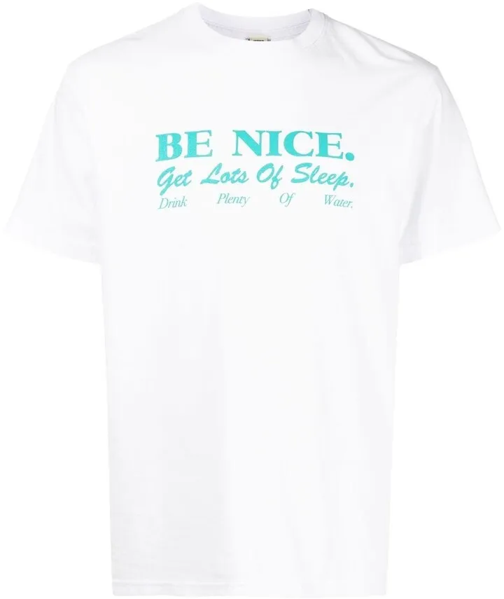 slogan crew-neck T-shirt