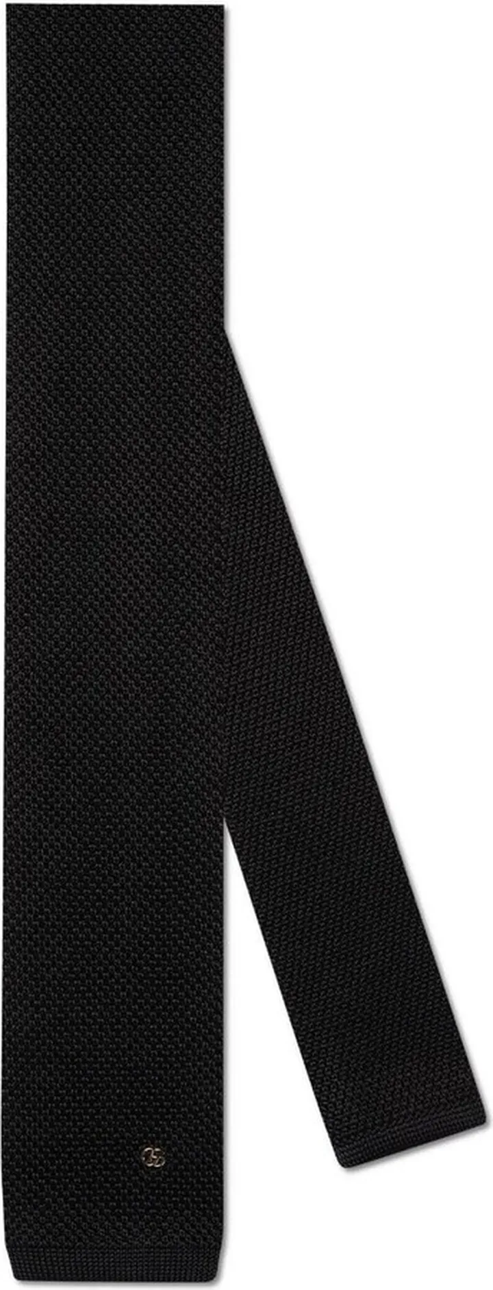 Knitted silk Double G tie