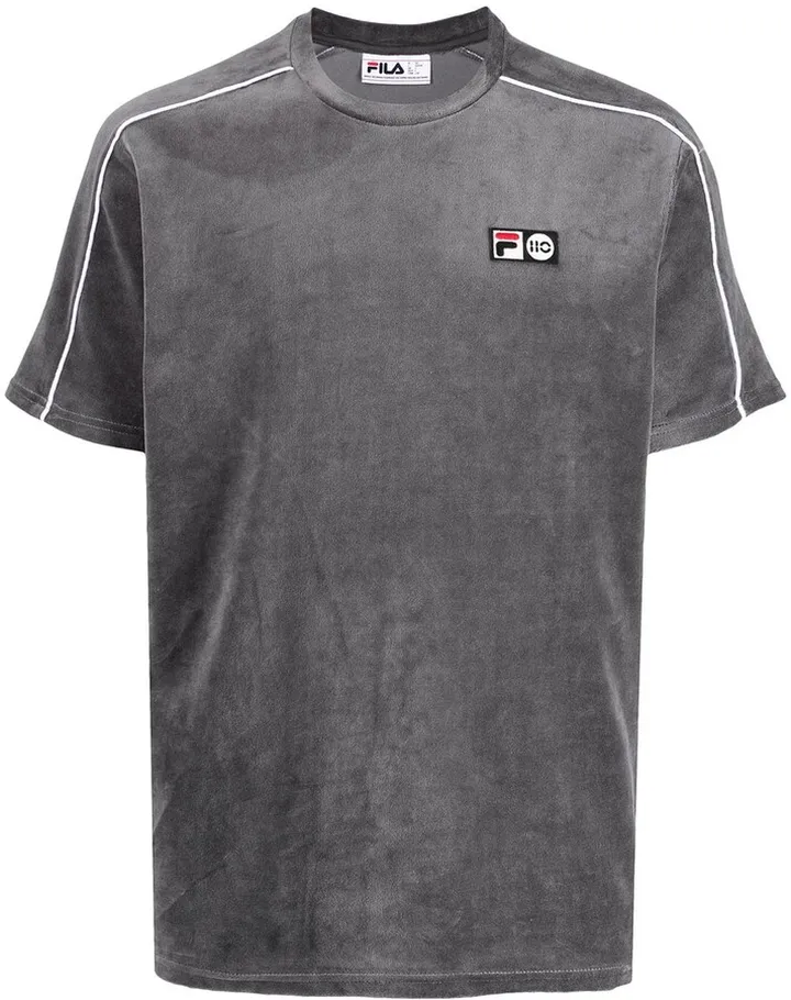 piped-trim detail T-shirt