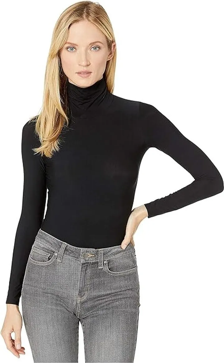Commando Butter Turtleneck Bodysuit BDS103 (Midnight) Women's Jumpsuit & Rompers One Piece