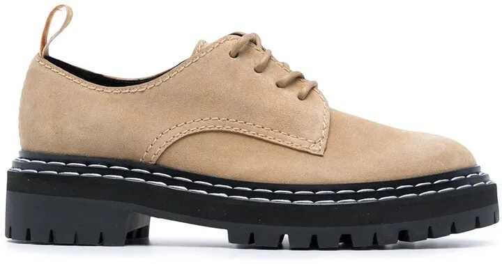 chunky-sole Derby shoes
