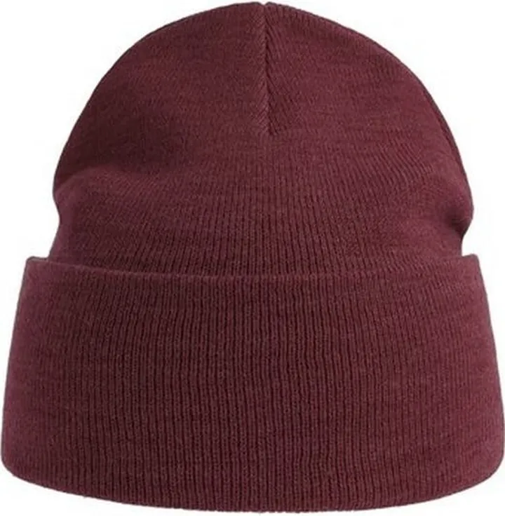 Atlantis Unisex Adult Pure Recycled Beanie - Burgundy