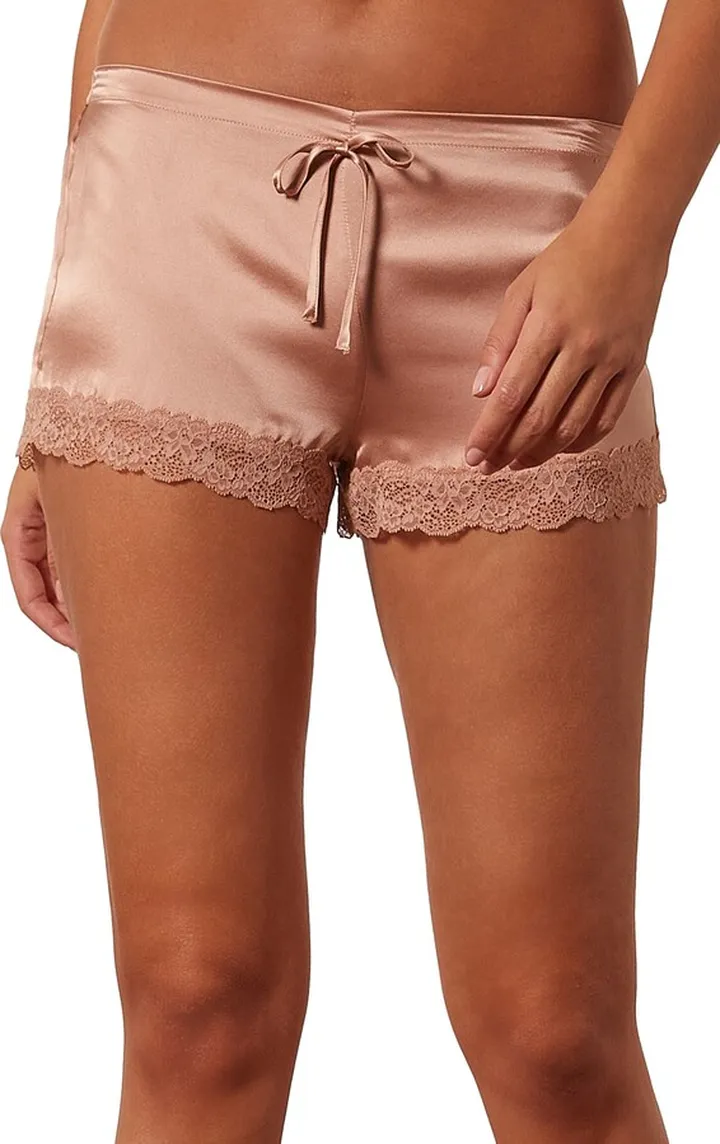 Milky Silk Pajama Shorts
