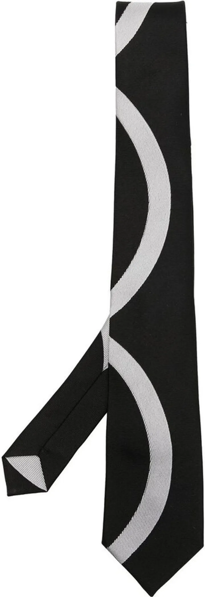 Semi-Circle Pattern Silk Tie
