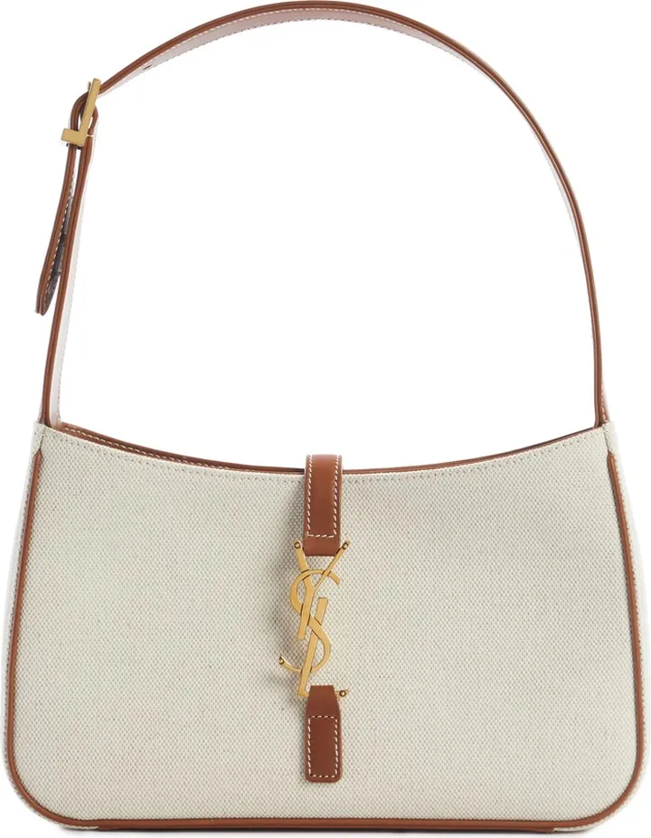 Le 5 à 7 Linen Canvas Hobo Bag