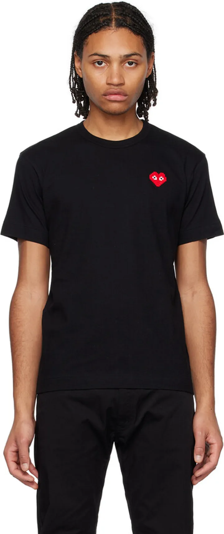 Comme des Garçons Play Black Invader Edition Heart T-Shirt