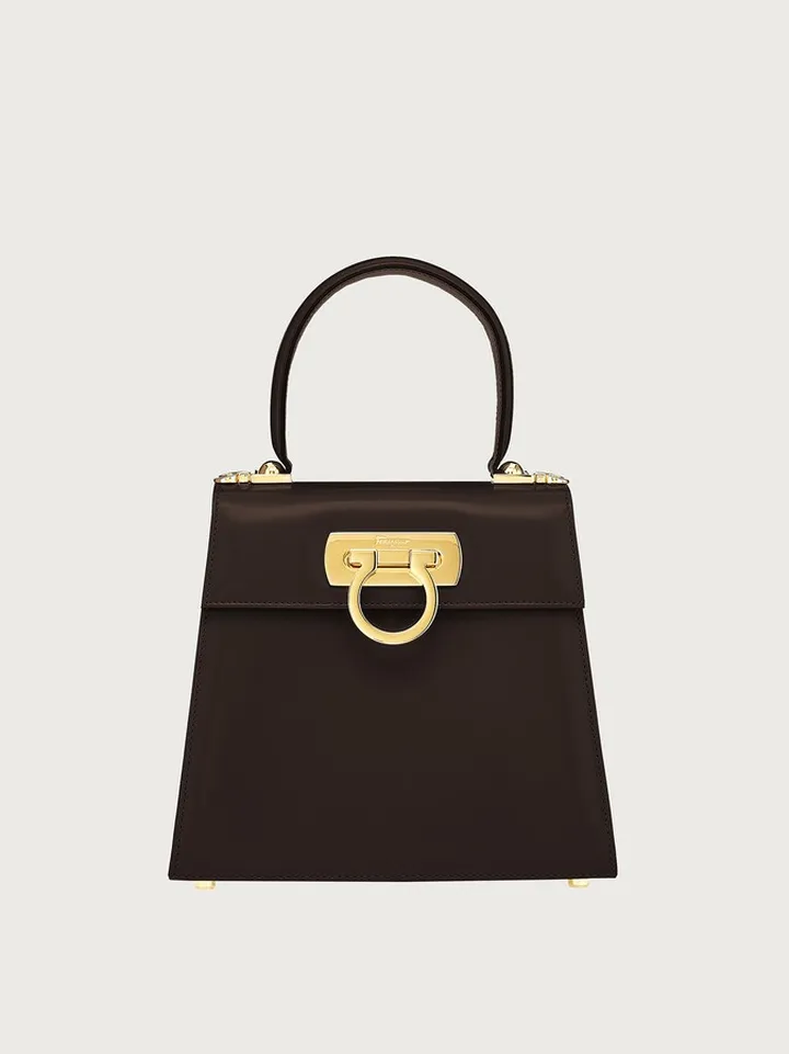Ferragamo Women Iconic Top Handle (S) Brown