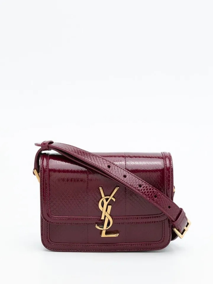 Solferino snakeskin shoulder bag
