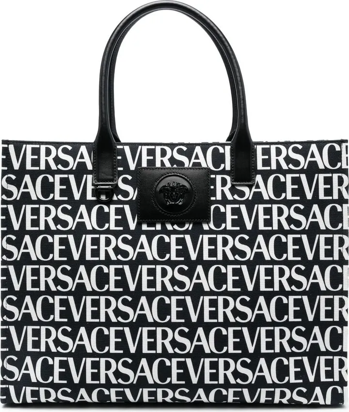 All-Over Logo-Print Tote Bag