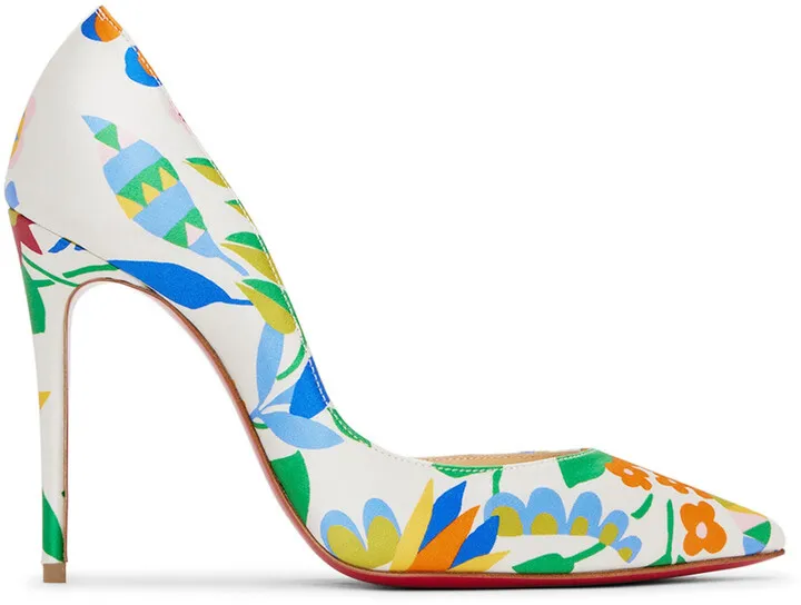 Christian Louboutin White Iriza 100 Heels