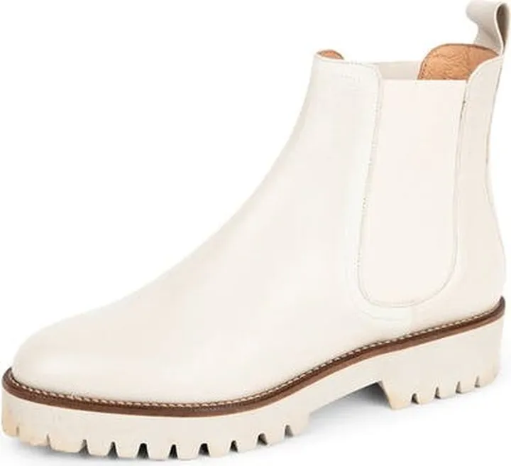 Patricia Green Chelsea Lug Sole Bootie - Cream