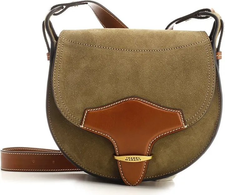 Isabel Marant Saddle Foldover-Top Crossbody Bag
