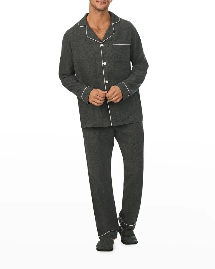 Men's Knit Long-Sleeve Pajama Set