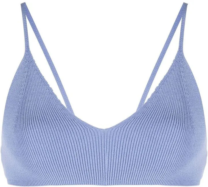 Ribbed-Knit Bralette