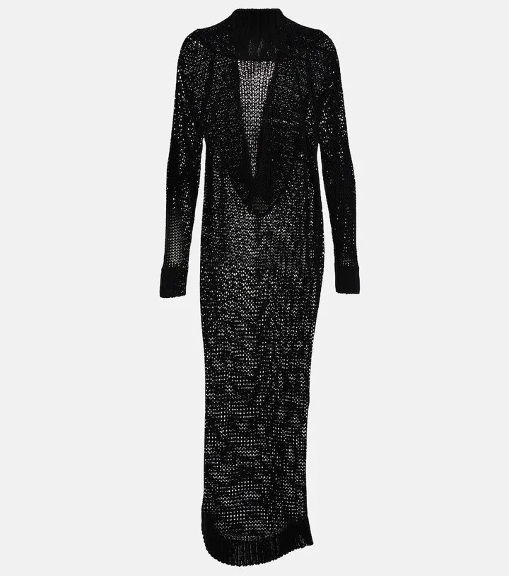 Nicolette cotton-blend maxi dress